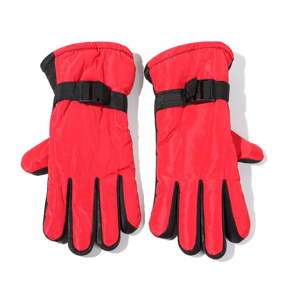 Ski Glove Waterproof - 新しいファッション防風スキーグローブ防水ノンスリップ子供用手袋厚く暖かい暖かい手袋子供