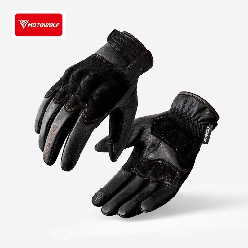 革製オートバイグローブ レトロライディンググローブ ヴィンテ - Motorcycle Glove Knuckle のレビューと価格