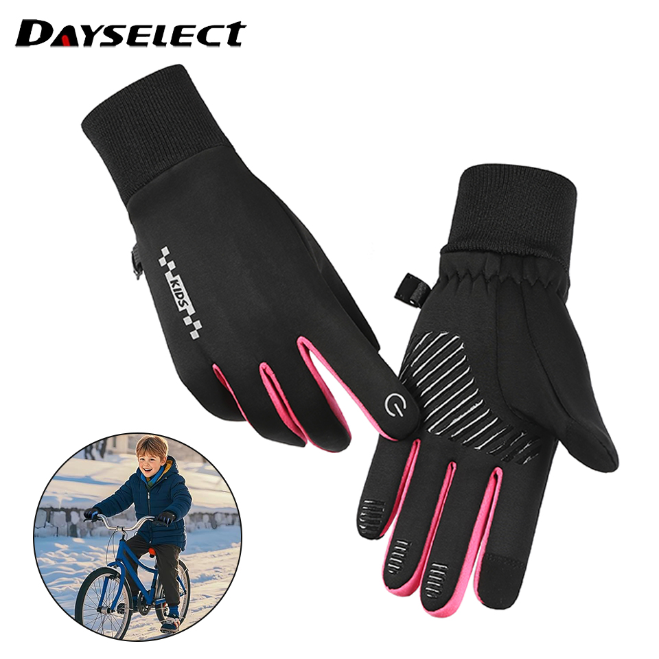 冬の子供用手袋パッド入り暖かい風防寒乗馬手袋タッチスクリーン - Ski Glove Waterproof のレビューと価格