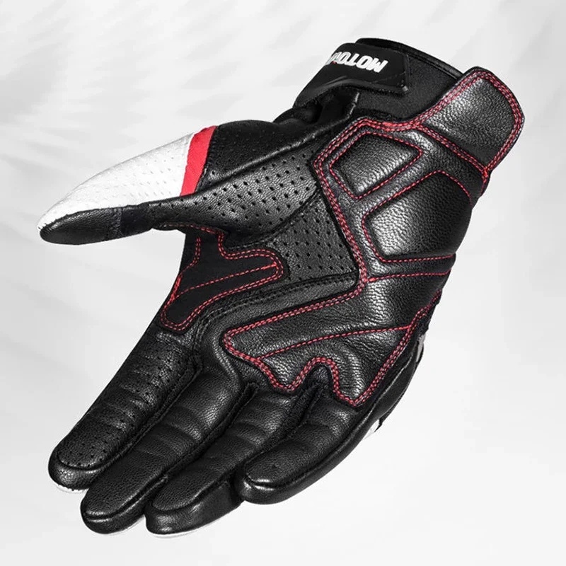 本革製バイクグローブ、指全体を覆うタイプ、カーボンファイバー - Motorcycle Glove Knuckle のレビューと価格