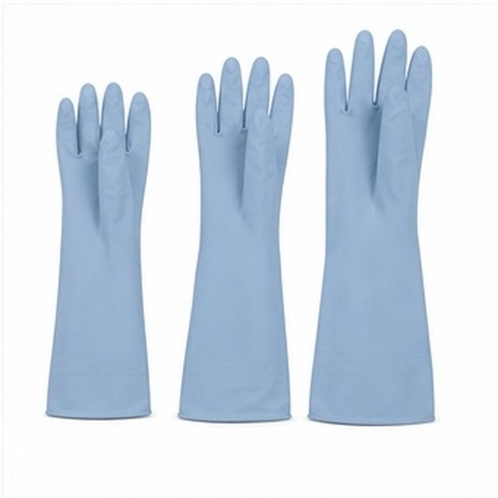 3組入り、長めの食器洗い用手袋。防水加工のゴム製で、キッチン - Dish Glove Rubber のレビューと価格